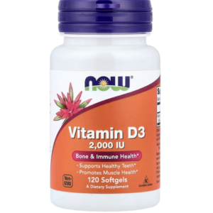 Now Foods Vitamin D-3 2000 IU, 120 kapsul